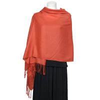 Pashmina Style Shawls - Solid - Rust