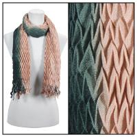 Scarves - Pleated Ombre 686 - Brown-Black