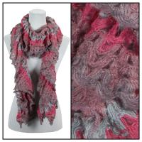 Scarves - Crochet Ruffle 4059 - Pastel Tones