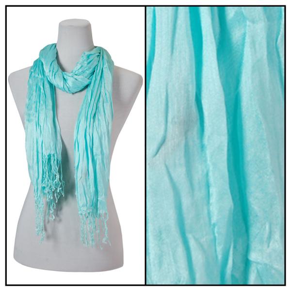 Wholesale 100 - Cotton/Silk Blend Scarves  Mint - 