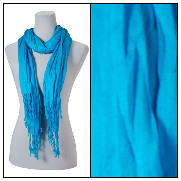 Wholesale 100 - Cotton/Silk Blend Scarves  Turquoise - 