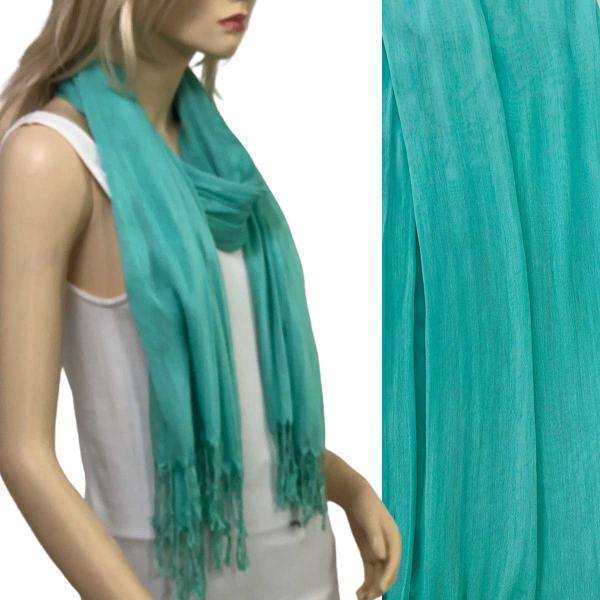 Wholesale 100 - Cotton/Silk Blend Scarves  Biscay Green - 