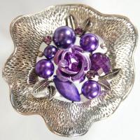 Scarf to Belt Accessory - 102 - Silver-Purple