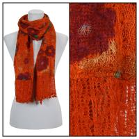 Scarves - Flower Pom Pom 2013 - Orange