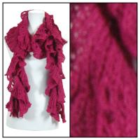 Scarves - Ruffle Knit 4067 - Burgundy