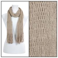 Scarves - Crochet Mesh Tubed 4073 - Brown