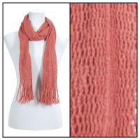 Scarves - Crochet Mesh Tubed 4073 - Orange