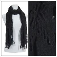 Scarves - Abstract Weave 4101 - Black