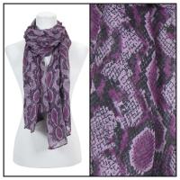 Scarves - Reptile Print 4116 - Purple