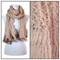 Scarves - Crochet Wave 4068 - Beige
