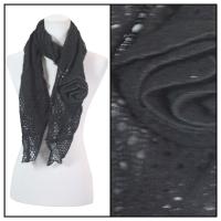 Scarves - Bohemian Flower #3 4081 - Black