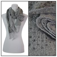 Scarves - Bohemian Flower #3 4081 - Grey