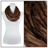 Infinity Scarves - Cotton/Silk Blend 100 - Brown