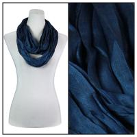 Infinity Scarves - Cotton/Silk Blend 100 - Indigo