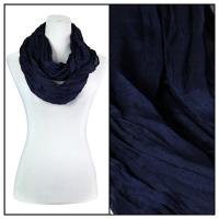 Infinity Scarves - Cotton/Silk Blend 100 - Navy