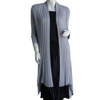 Magic Convertible Long Ribbed Sweater - Silver