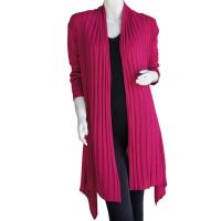 Magic Convertible Long Ribbed Sweater - Hot Pink