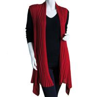 Magic Convertible Long Ribbed Sweater Vest - Winterberry