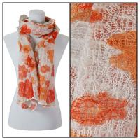 Scarves - Crochet Flower 3097 - Beige