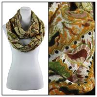 Infinity Scarves Wide - Polyester 1017 - Large Paisley - Beige