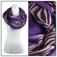 Infinity Scarves - Zebra Print 724  - Purple