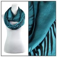 Infinity Scarves - Zebra Print 724  - Teal