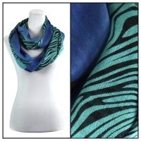 Infinity Scarves - Zebra Print 724  - Green