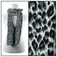 Scarves - Leopard Print 3162 - Grey