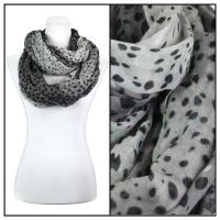 Infinity Scarves Wide - Animal Print 3064 - Black