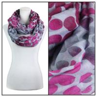 Infinity Scarves Wide - Multi Dots 3109 - Purple