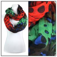 Infinity Scarves Wide - Animal & Dots 3119 - Brown