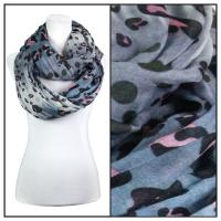 Infinity Scarves Wide - Animal & Dots 3119 - Grey