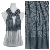 Scarves - Sequined Leopard 3139 - Grey