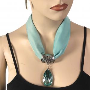 Wholesale 2223 Chiffon Magnet Necklace w/Pendant 1814 #011 Jade (Silver Magnet) w/ Pendant #560 - 