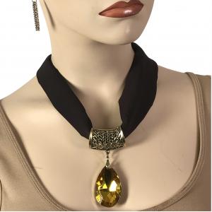 2223 Chiffon Magnet Necklace w/Pendant 1814 #039 Java (Bronze Magnet) w/ Pendant #561 - 