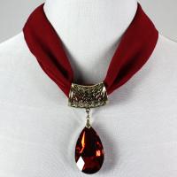 Magnet Scarves - Chiffon w/ Pendant - #37 Winterberry (Bronze Magnet) w/ Pendant #565
