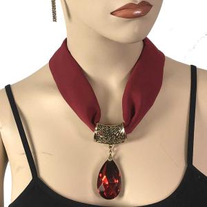 Wholesale 2223 Chiffon Magnet Necklace w/Pendant 1814 #037 Winterberry (Bronze Magnet) w/ Pendant #565 - 