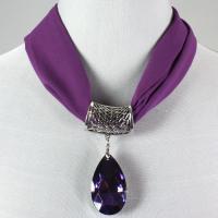 Magnet Scarves - Chiffon w/ Pendant - #58 Light Purple (Silver Magnet) w/ Pendant #130