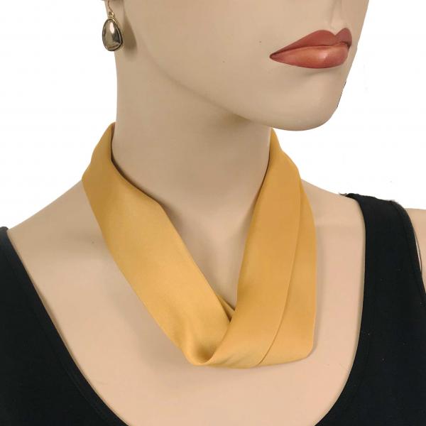 Wholesale Satin Fabric Necklace 1818 #019 Gold (Bronze Magnet) - 
