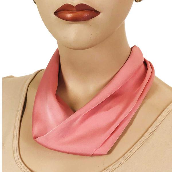 Wholesale Satin Fabric Necklace 1818 #023 Dusty Pink (Silver Magnet) - 