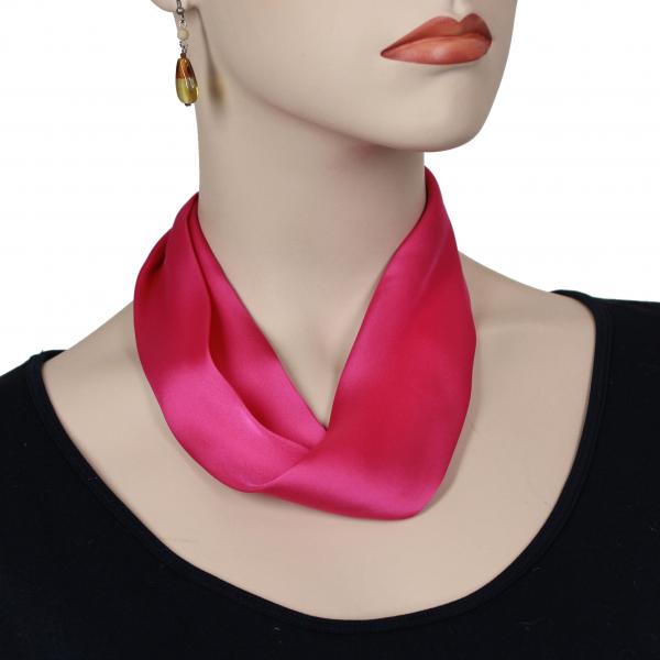 Wholesale Satin Fabric Necklace 1818 #027 Hot Pink (Silver Magnet) - 