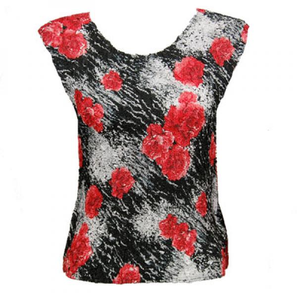 Wholesale 1904 - Magic Crush Cap Sleeve Tops P14 - Spray of Roses - One Size Fits  (S-L)