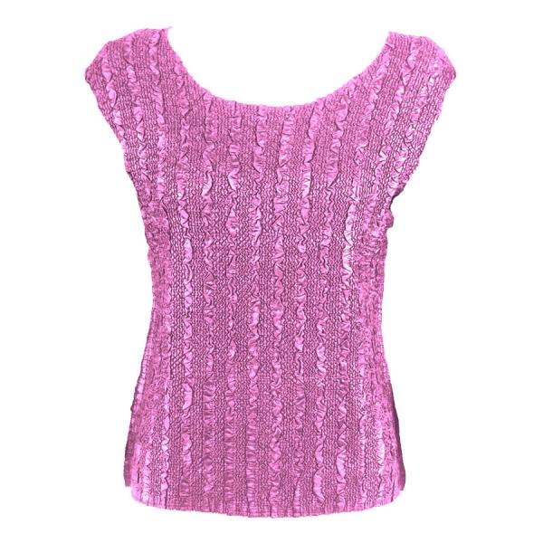 Wholesale 1904 - Magic Crush Cap Sleeve Tops Solid Dusty Rose-B - One Size Fits Most