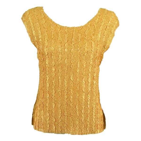 Wholesale 1904 - Magic Crush Cap Sleeve Tops Solid Gold-B - One Size Fits Most