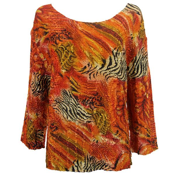 Wholesale 1595 - Diamond Crystal Zipper Sweater Vest Abstract Zebra Red-Orange (#014B)  - One Size Fits  (S-L)