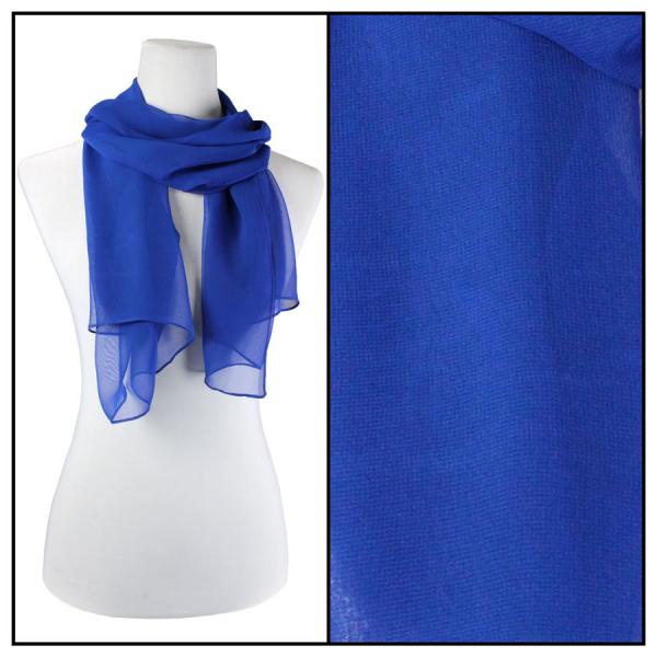 Wholesale 2508 - Jewelry Infinity Scarves S10 Solid Royal  - 