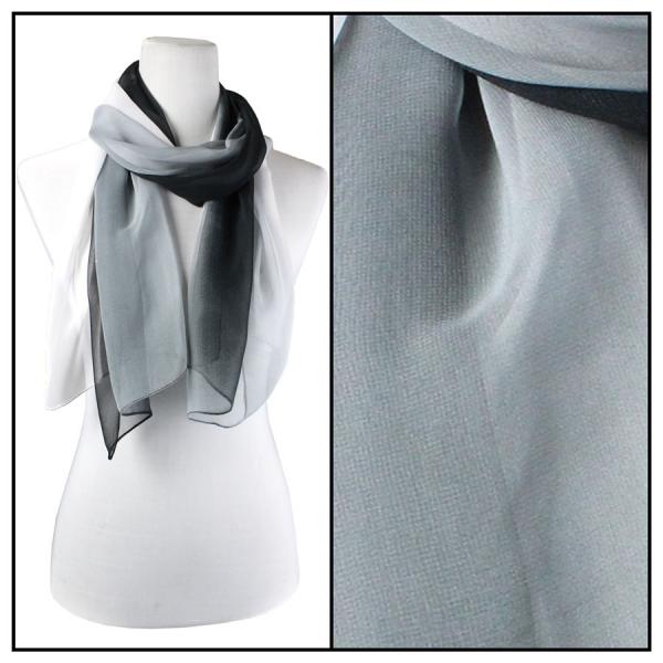 Wholesale 822 - Magic Crush Georgette 3/4 Sleeve Tops TC11 Tri-Color Black/Grey/White - 