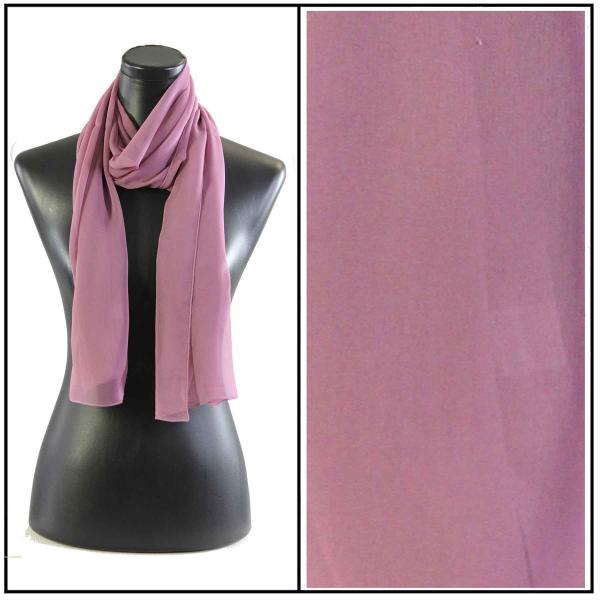 Wholesale Silky Dress Scarves - 1909 S09 Solid Dusty Purple - 