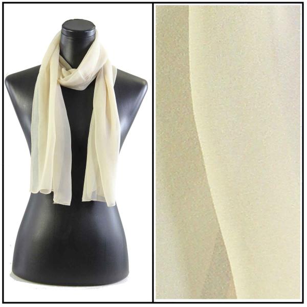 Wholesale Silky Dress Scarves - 1909 S18 Solid Tan - 