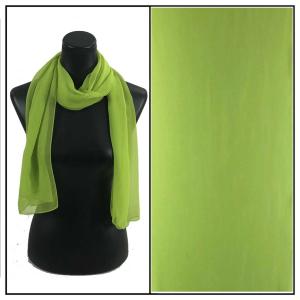 Silky Dress Scarves - 1909 Solid Lime Green S29 - 